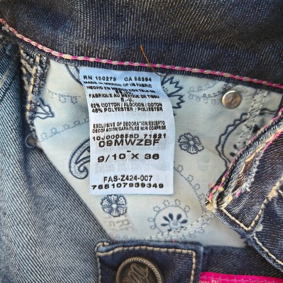 Wrangler Women’s 9/10 x 36 Bootcut Jeans Dark Wash Mid Rise Stretch Denim - Picture 4 of 6